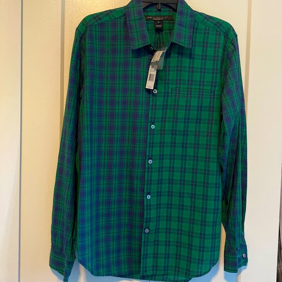 Marc Jacobs Other - 🔥HOST PICK🔥NWT Marc By Marc Jacobs Verdant Multi Plaid Button Up Shrunken Fit